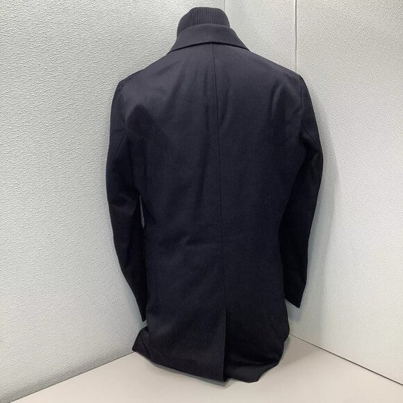 NEW JOHN HENRIC Men's Coat Elvas Wool Blend Navy Blue Size 48/US 38 - Picture 3 of 7